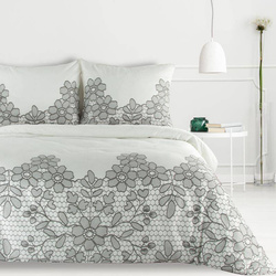 Komplet pościeli satynowej class 08 140x200 cm, 1 szt. 70x80 cm biały Eurofirany