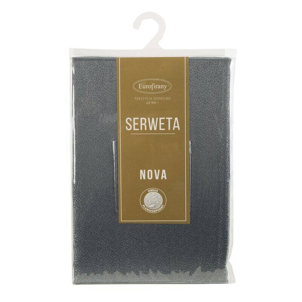 Sivi stolnjak ukrašen sjajnim, nježnim uzorkom, otporan na mrlje 85x85 Edna