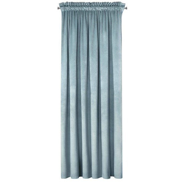 Zavjesa od jednobojnog mekog baršuna trakasta 140x270 cm ružičasta ROSA  