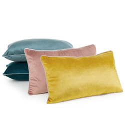 Baršunasti jastuk 30 x 50 cm s kontrastnim rubom GAJA 3