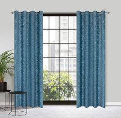 Zavjesa od mekog baršuna s uzorkom izrezanog lišća 140x250 octavia