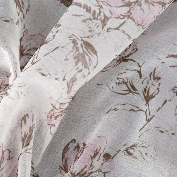 Zavjesa Amber 140x250 od mat etamina sa oslikanim cvjetnim uzorkom