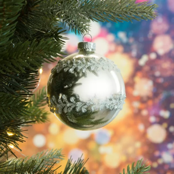 Staklena kugla za božićno drvce ∅ 8cm