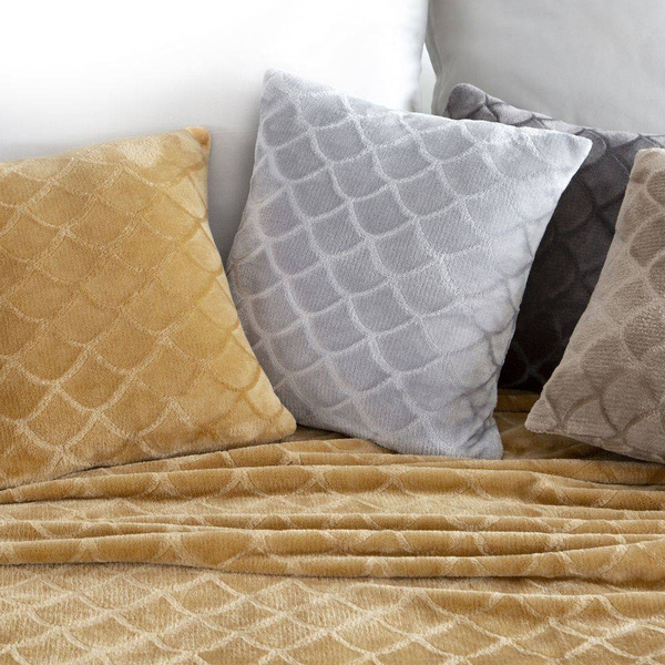 Deka boje meda 200x220 mekana i ugodna na dodir s 3D efektom DESIGN 91
