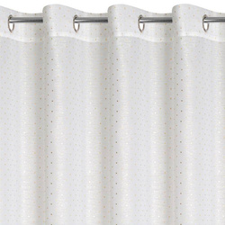 Zavjesa sa svijetlim zlatnim tiskom malih kvadrata 140x250 cm SIBEL