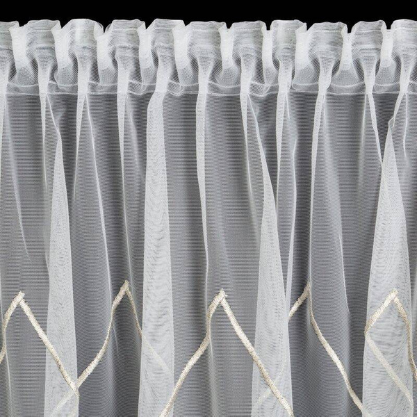 Gotova zavjesa dek 350x140 cm krem boje