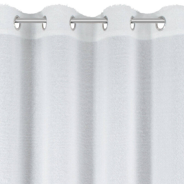 Zavjesa 140x250 AGIS ukrašena dlakavim dodatkom