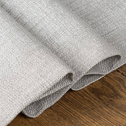 Sivi stolnjak sa ukrasnim rubom i zlatnim koncem 140x180 Stella 1