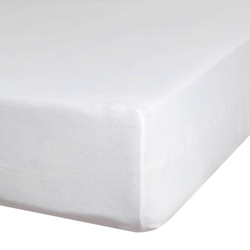 Obična pamučna plahta s gumicom 90x200 vis.25 cm gramature 140 g/m2 Jersey