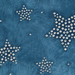 Trkač za stol božićni tamnoplavi baršunasti stolnjak ukrašen aplikacijom od štrasa 40x140 Dalia