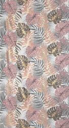 Zavjesa s printom lišća monstere 140x250