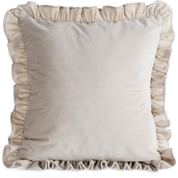 Baršunasta jastučnica 45x45 cm, ukrašena volanima na rubovima Brenda
