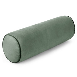 Ukrasni jastuk, valjak 15x45 od baršuna s kontrastnim rubom Gaja