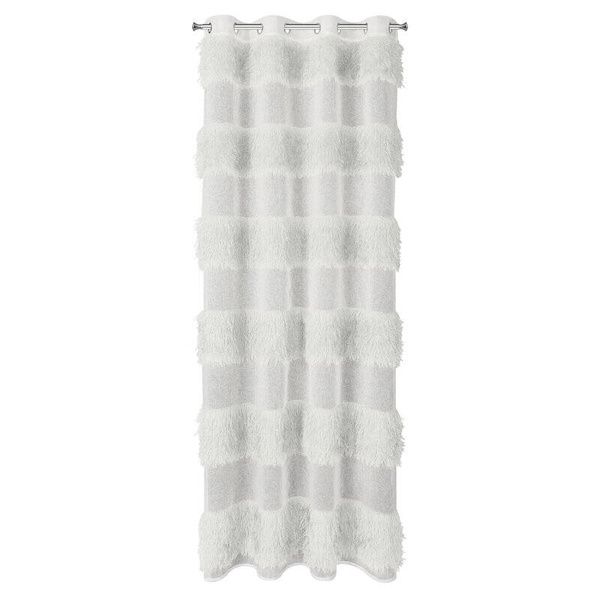 Zavjesa 140x250 od gaze ukrašena moher koncem Margaret 3