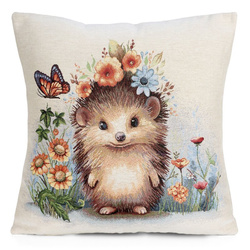 Jastučnica od pamučne tapiserije dimenzija 45x45 cm ukrašena proljetnim uzorkom GOB 