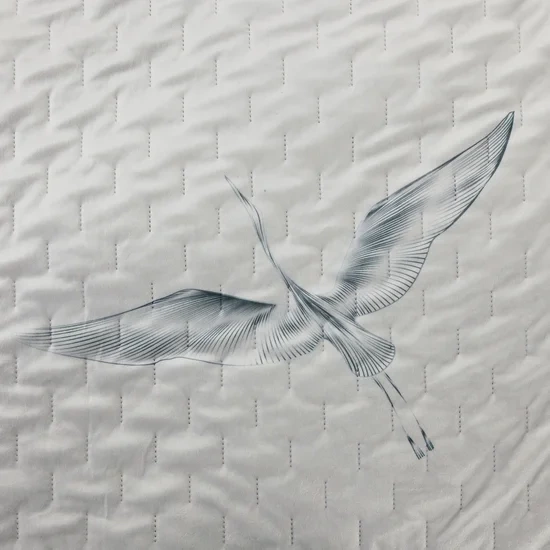 Prekrivač od mekanog baršuna s printom ždrala 220x240 Premium Lea