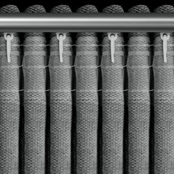 Zavjesa s šenil strukturom 140x270 cm traka - NESKA