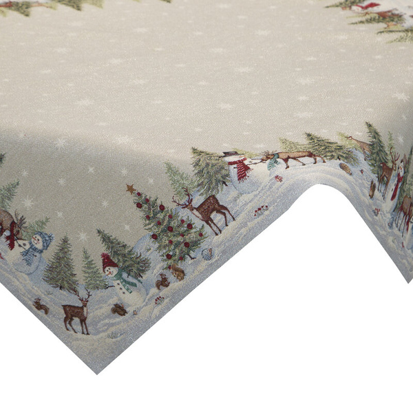 Tapiserijski stolnjak 140x180 cm ukrašen božićnim motivom