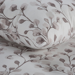 Set pamučne posteljine sa cvjetićima 140x200 Sara 23 bež bijela