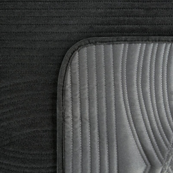 Prekrivač od ​​baršuna 240x220 cm, prošiven vrućim prešanjem s geometrijskim uzorkom - VELVET2