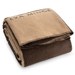 Pamučno-akrilna topla deka 220x240 cm s geometrijskim printom ELEGANTE Eva Minge