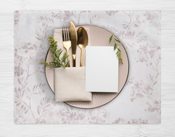 GARDEN Set od 4 klasične stolne prostirke, podmetači 30x40za terasu i balkon od nepromočive tkanine