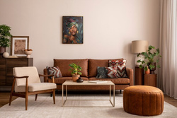 BELLE 2 slika portret žene ručno oslikana na platnu u zlatnom okviru 467B 60x80