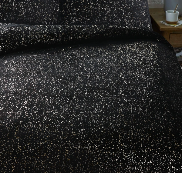 Posteljina od flanelskog flisa 240x200/220 sa zlatnim uzorkom Glamour Flannel