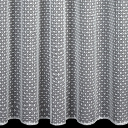 Bijela zavjesa s finim geometrijskim uzorkom, 140x270 cm, ALAYA 