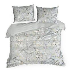 Posteljina 160x200 cm od pamučnog satena s cvjetnim uzorkom SPRING