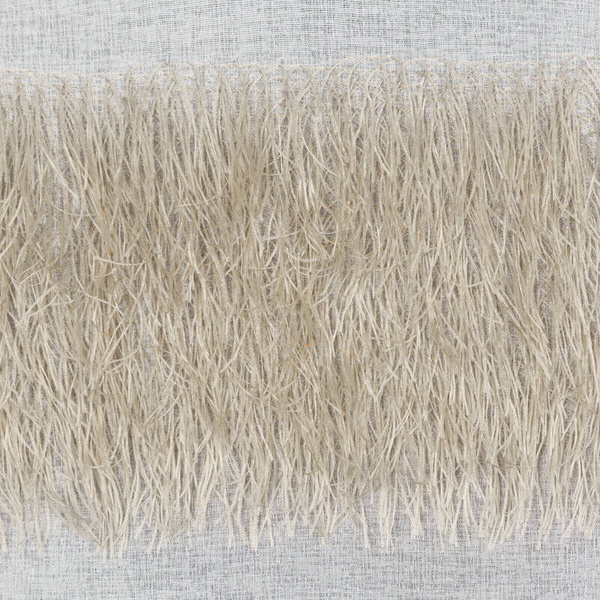 Zavjesa 140x250 od gaze ukrašena moher koncem Margaret 3