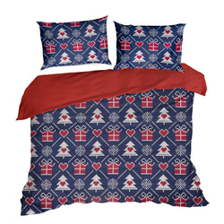 Božićna posteljina 220x200 od renforce pamuka Merry