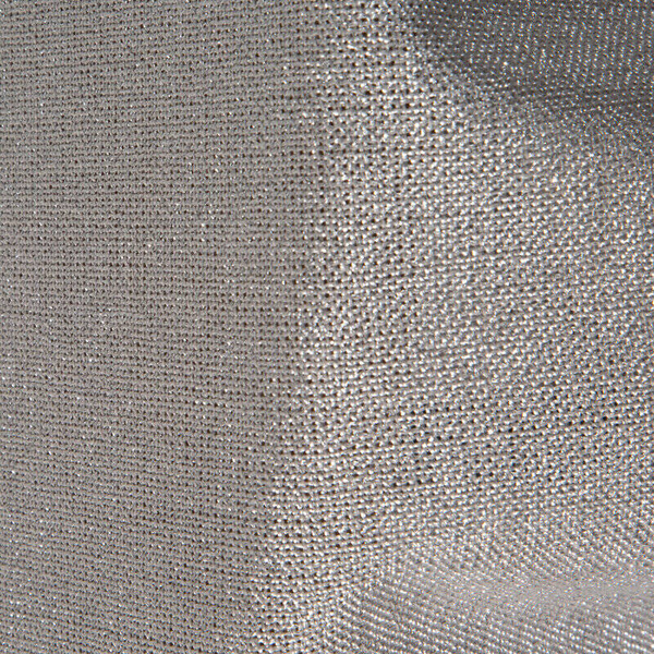 Okrugli stolnjak s lanenim tkanjem i sjajnim koncem, završen dvostrukom trakom na rubovima ∅ 180 cm Bianca 2