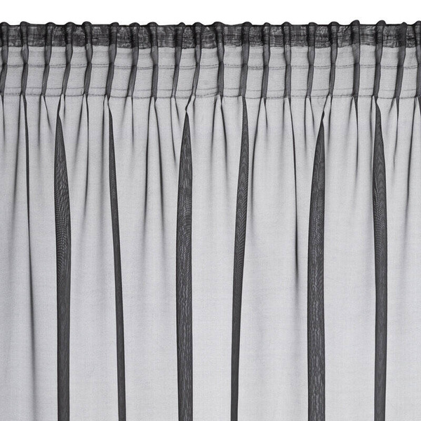 Zavjesa DEBORA na traci 140x270 cm crna