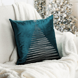 Božićna jastučnica 45x45 cm baršunasta ukrašena dijamantima ROYAL