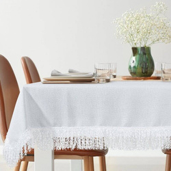 PREMIUM stolnjak 140x280 ukrašen lepršavim resama Jasper