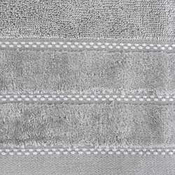 6 komada ručnik sivi s rubom od velura, gramature 500 g/m2 Dona30x50