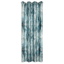 Baršunasta zavjesa sa srebrnim uzorkom, 140x250 cm - MALIA