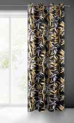 PIERRE CARDIN zavjesa od mekog baršuna s printom grančica 140x250 cm bež, crna Zoja