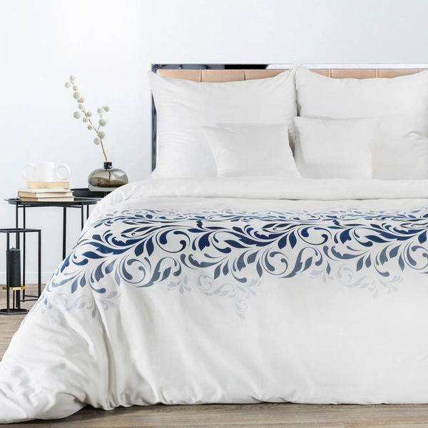 Komplet pościeli satynowej class 02 140x200 cm, 1 szt. 70x80 cm biały Eurofirany