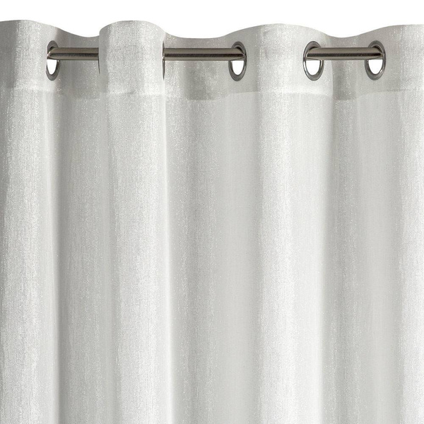 Zavjesa sa sjajnim koncem 140x250 cm bijela boja Elicia
