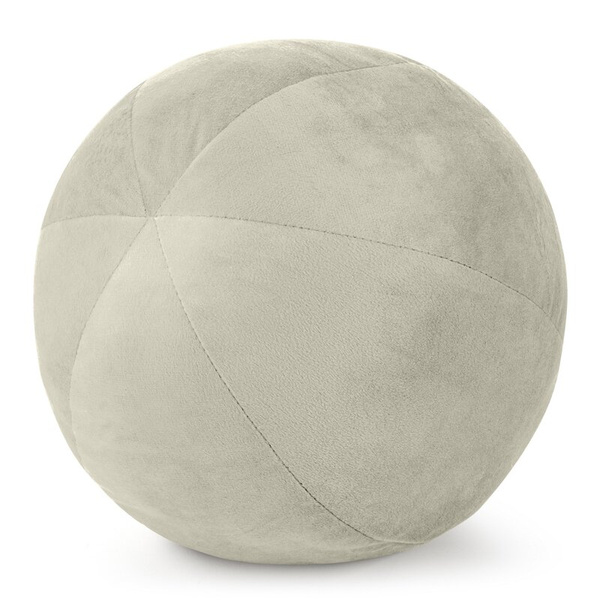 Ukrasni jastuk, kugla O 24 cm od baršuna s kontrastnim rubom Gaja  