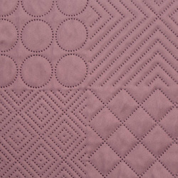 Prekrivač ružičasta 170x210 prošiven u patchwork uzorku BONI 5