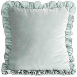 Baršunasta jastučnica 45x45 cm, ukrašena volanima na rubovima Brenda