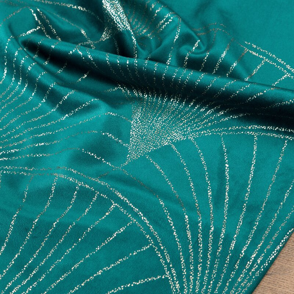 Baršunasti nadstolnjak 35x180 s velikim art deco lepezastim uzorkom Blink 14