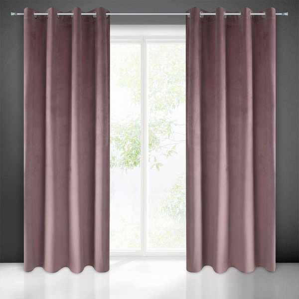 Gotova zavjesa od glat baršuna 140x250 težine 215 g/m2 Pierre