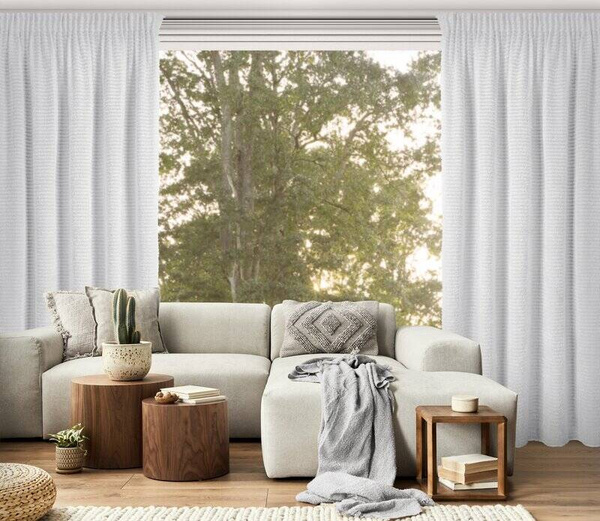 Zavjesa od šenil niti izrađena od šifonske tkanine 135x270 traka - REINA - Eva Minge Premium