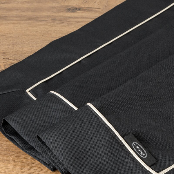 Stolnjak, salveta 85x85 ukrašen trakom i nježnim srebrnim obrubom u elegantnom pakiranju