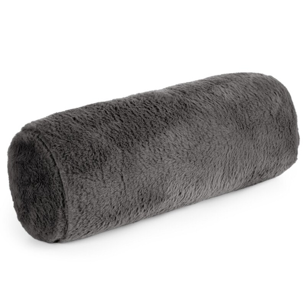 Jastuk, valjak 15x45 cm od mekane krznene tkanine NINA