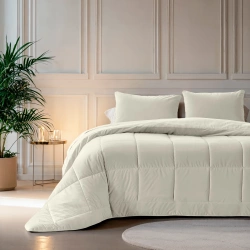 Cjelogodišnji baršunasti poplun u krem boji 240x200 300 GSM